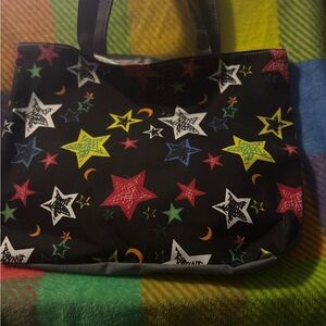 Colorful Star Patterned Tote Bag